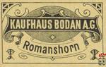 KAUFHAUS BODAN A.G. Romanshorn
