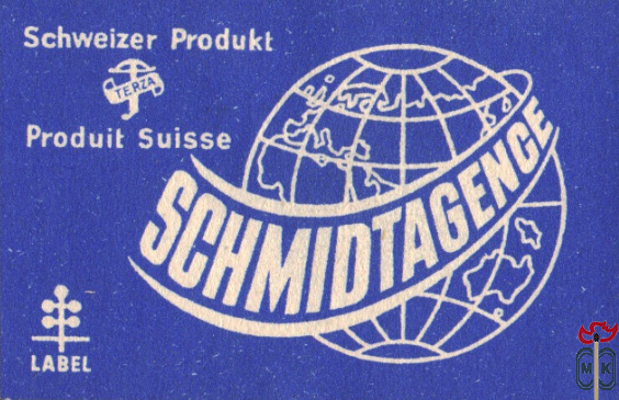 SCHMIDTAGENGE Schweizer Produkt Produit Suisse