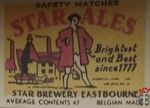 Star Ales safety matches Brightest and Best 1777 star brewery eastbour