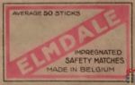 Elmdale average 50 sticks impregnated safety matches made in Belgium