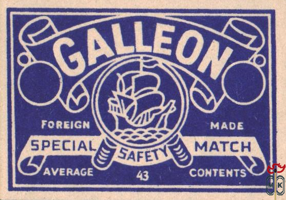 Galleon Special safety match foreign made average 43 contents