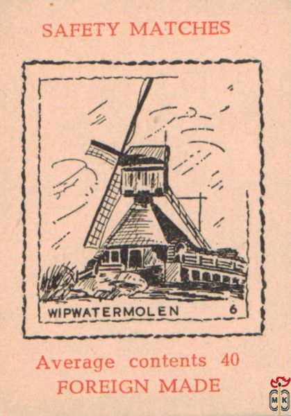 Wipwatermolen Average contents 40 Foreign made