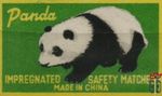 Panda impregnated safety matches made in China