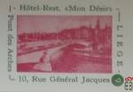 Liege Pont des Arches Hotel-Rest. "Mon Desir"-10, Rue Genera