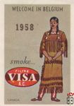 Smoke filtre Visa a.c. Canada 1958 Welcome in Belgium