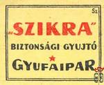 Gyufaipar-„Szikra” Biztonsági Gyújtó (csillaggal) Gyufaipar