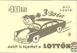 Totó – Lottó II. › 40 fill MSZ 20310 B › 3.30-ért autót is nyerhet a l