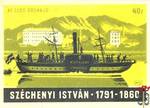 Széchenyi István 1791–1860 MSZ 40 f-Az első gőzhajó