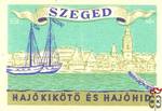 Szeged, MSZ, 40 f - Hajókikötő és hajóhíd
