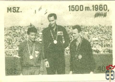 Olimpiák › MSZ, 40 f › 102. 1500 m, 1960
