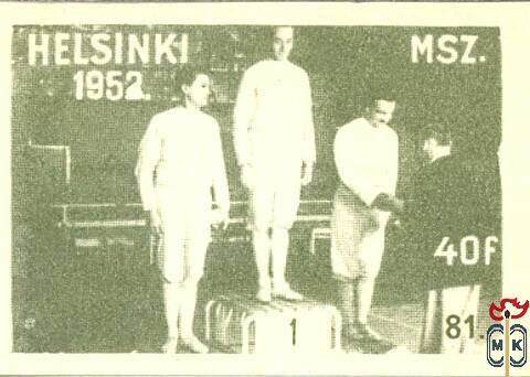Olimpiák › MSZ, 40 f › 81. Helsinki, 1952
