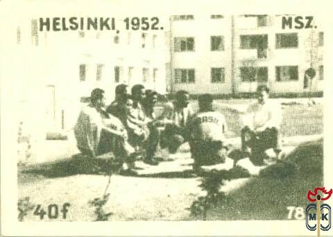 Olimpiák › MSZ, 40 f › 78. Helsinki, 1952