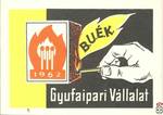 Пачечная 94x68 mm B.Ú.É.K., 1962, Gyufaipari Vállalat