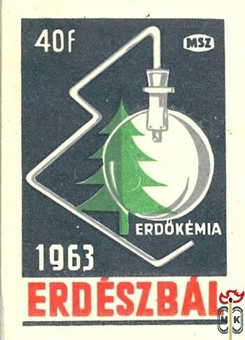 35x50 mm-Erdészbál, 1963, MSZ, 40 f -Erdőkémia