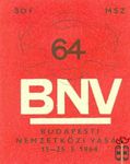 1718 64. BNV Budapesti Nemzetközi Vásár 15–25., 5. 1964. Ál. MSZ 30 f-