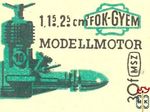 FOK-GYEM Modellmotor MSZ 30 f-43x35 mm