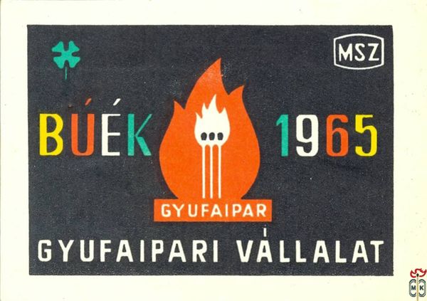 BUÉK 1965. Gyufaipar, Gyufaipari Vállalat