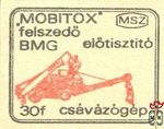 BMG, MSZ, 30 f-MOBITOX felszedő előtisztító csávázógép