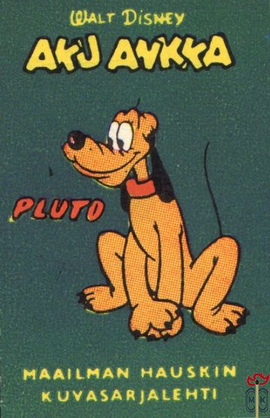 Pluto Disney Aku Ankka Maailman hauskin kuvasarjalehti
