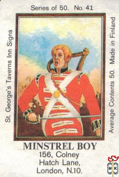 Minstrel Boy 156, Colney Hatch Lane, London, N.10