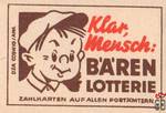 Klaf Mensch: Baren Lotterie Zahlkarten Auf Allen Postamtern Dza Coswig