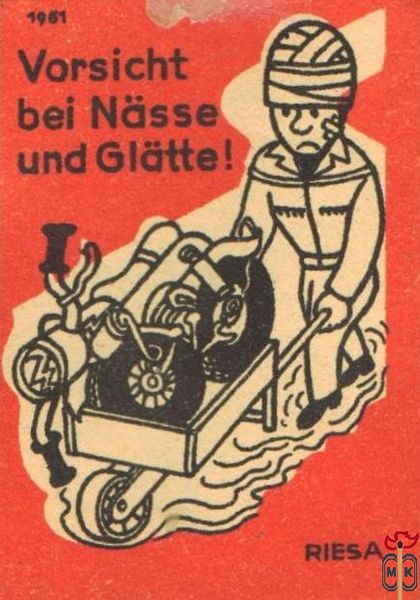 Vorsicht bei Nasse und Glatte! Riesa 1961