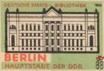 Deutsche Staats - Bibliothek BERLIN Hauptstadt der DDR Riesa 1962