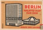 Haus der Lehrer BERLIN Hauptstadt der DDR Riesa 1962