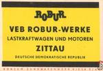ROBUR Veb Robur-Werke Lastkraftwagen und motoren Zittau Deutsche Demok