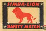 Simba-Lion Safety match
