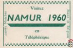 Namur 1960 Visitez en Telepherique safety Matches Made in Belgium