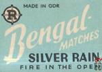 BENGAL - matches silver rain fire in the open made in GDR