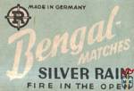 BENGAL - matches silver rain fire in the open made in Germany