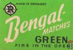 BENGAL - matches green fire in the open made in Germany
