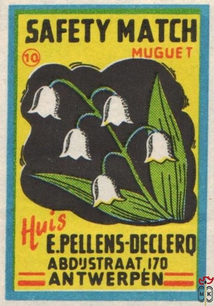 Muguet E.Pellens-Declerq Abdustraat, 170 Antwerpen Huis Safety match