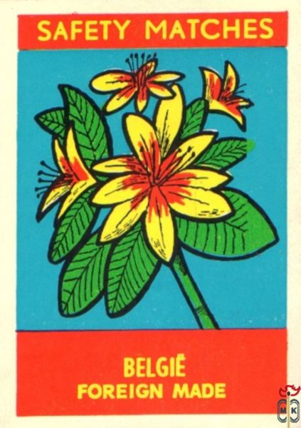 Belgie Foreign Made Safety Matches