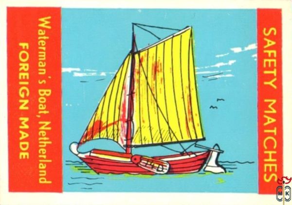 Waterman's Boat, Netherland Foreign Made Safety Matches