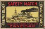 Zanzibar Abdulrasul hassan virjee & Co impregnated safety match made i