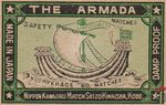 The Armada damp proof made in Japan safety matches average 60 matches
