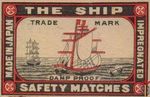 The Ship Impregnated safety matches damp proof made in Japan