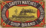 Ship brand safety matches impregnated made in Japan