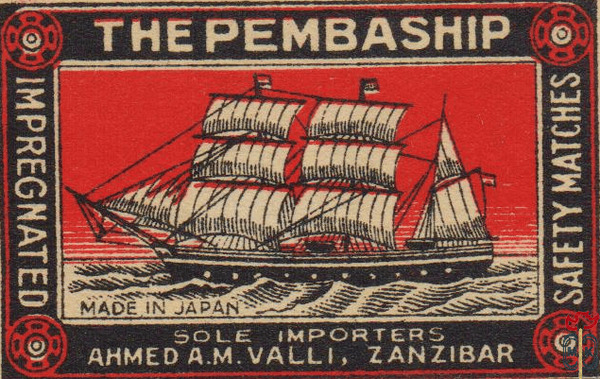 The Pembaship sole importers Ahmed A.M. Valli, Zanzibar impregnated sa