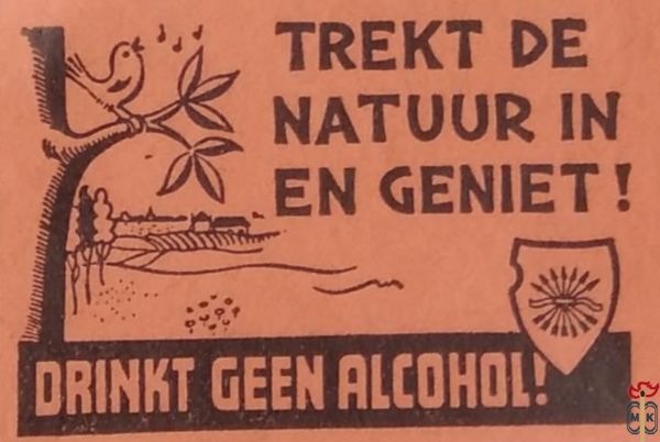 Trekt de natuur in en geniet! Drinkt geen alcohol!
