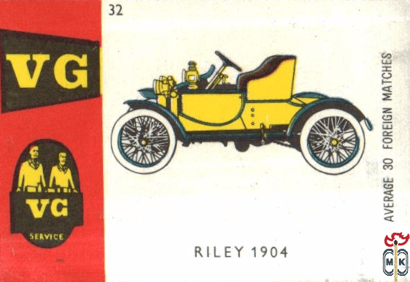 Riley 1904 average 30 foreign matches VG service