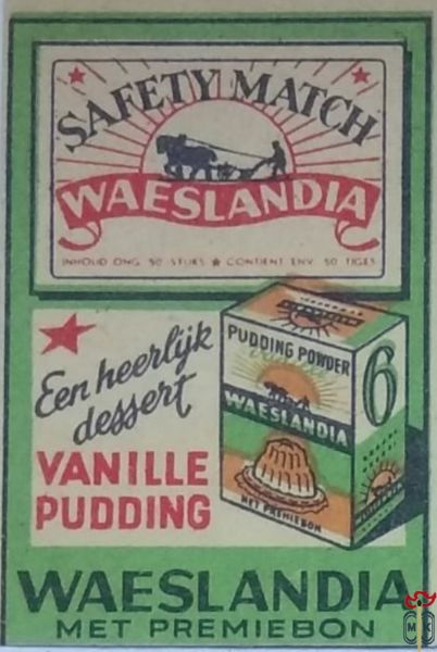 Vanille pudding Een heerlyk dessert Waeslandia met premiebon Safety ma