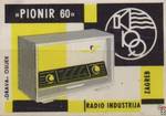 "Pionir 60" Radio industrija ZAgreb "Drava" Osijek