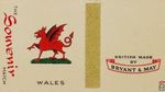 Wales The Souvenir match British made by Bryant & May