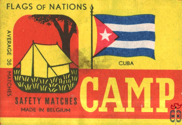 Cuba Flags of nations Camp average 36 matches safety matches made in B