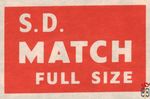 S.D. match full size