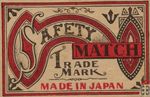 Safety match Trade mark made in Japan